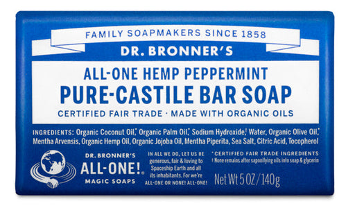 Peppermint - Pure-Castile Bar Soap - ProCare Outlet by Dr Bronner's