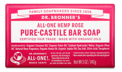 Rose - Pure-Castile Bar Soap - ProCare Outlet by Dr Bronner's