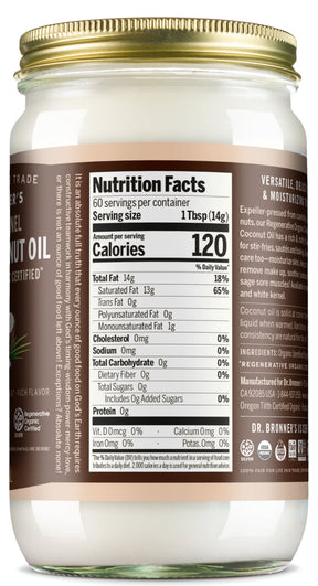 Whole Kernel - Regenerative Organic Coconut Oil - by Dr Bronner's |ProCare Outlet|