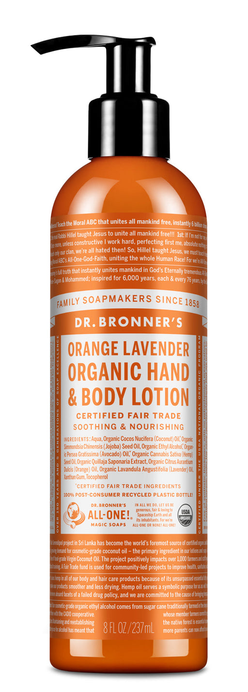 Orange Lavender - Organic Lotions - by Dr Bronner's |ProCare Outlet|