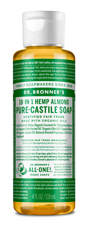 Almond - Pure-Castile Liquid Soap - by Dr Bronner's |ProCare Outlet|