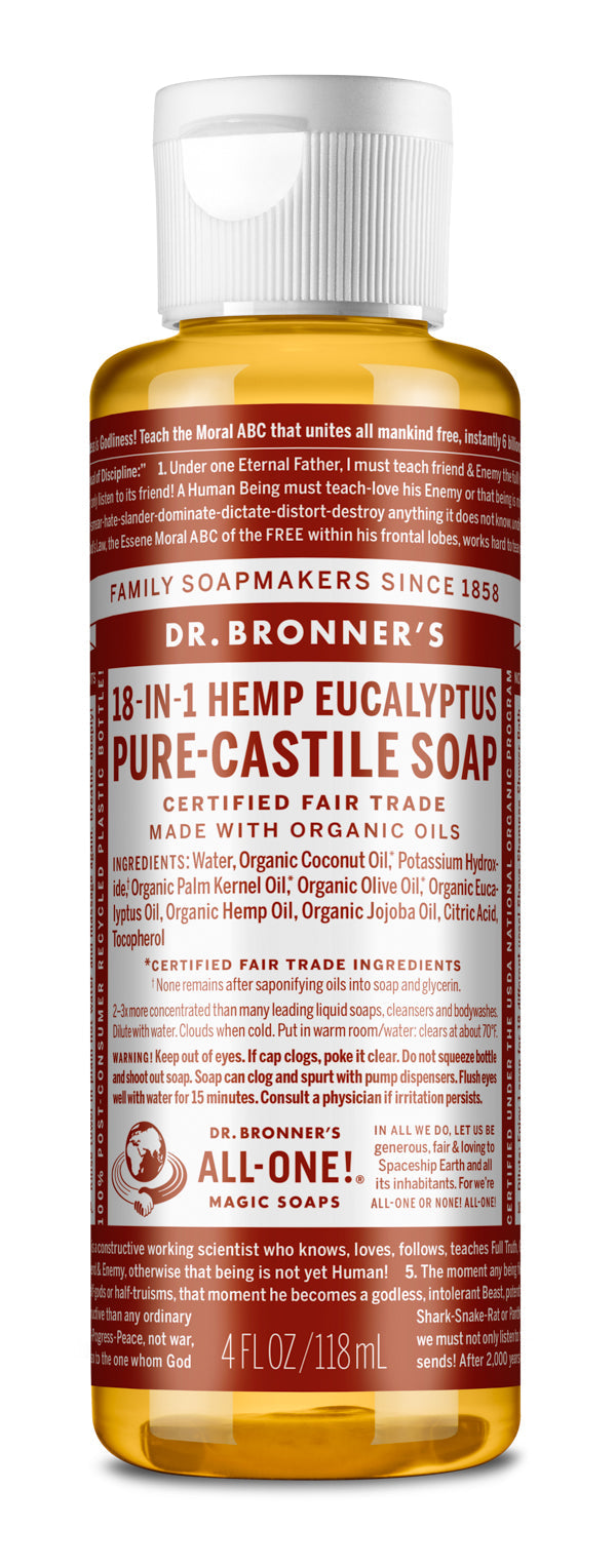 Eucalyptus - Pure-Castile Liquid Soap - ProCare Outlet by Dr Bronner's
