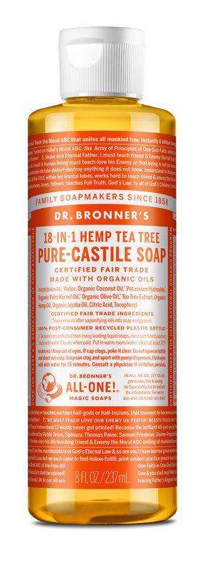 Tea Tree - Pure-Castile Liquid Soap - 8 oz - by Dr Bronner's |ProCare Outlet|