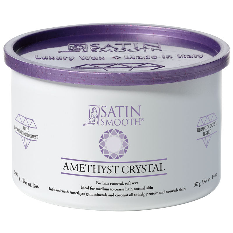 Satin Smooth Luxury Gem Wax 14oz - Amethyst Crystal - SALE - SAVE 39% - Default Title - by Satin Smooth |ProCare Outlet|