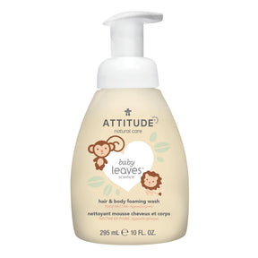 Attitude - 2-in-1 Hair and Body Foaming Wash : BABY LEAVES™ - Pear Nectar - ProCare Outlet by Attitude
