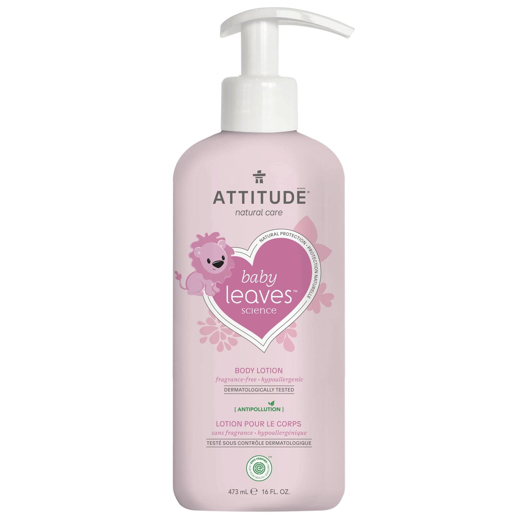 Body Lotion : BABY LEAVES™ - Unscented - by Attitude |ProCare Outlet|
