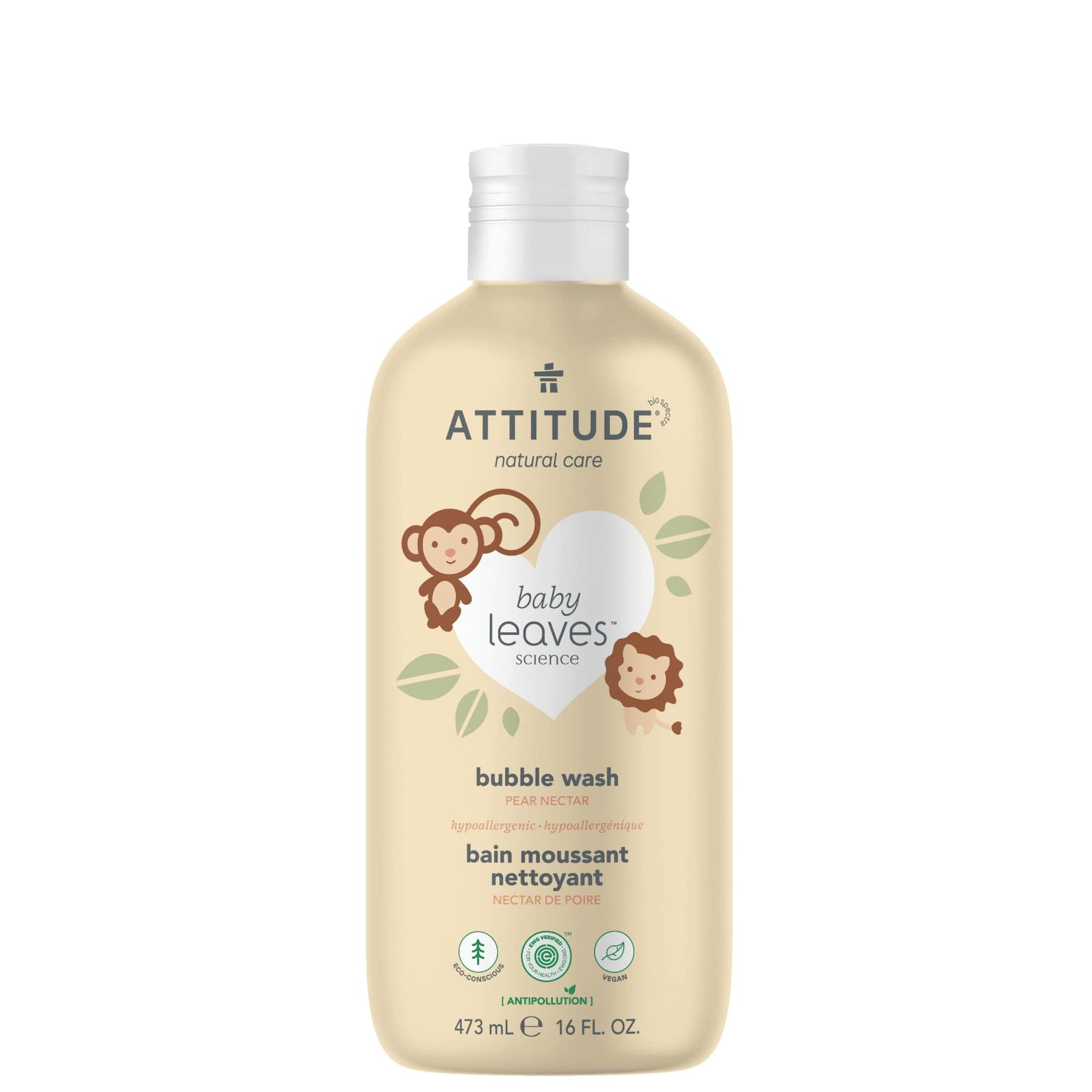Bubble Wash : BABY LEAVES™ - Pear Nectar - by Attitude |ProCare Outlet|