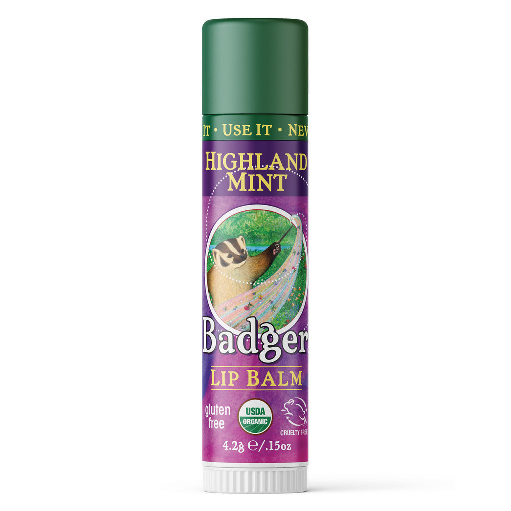 Badger - Classic Lip Balm - Highland Mint |0.15 oz | - by Badger |ProCare Outlet|