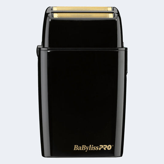 BABYLISSPRO® FOILFX02™ CORDLESS BLACK METAL DOUBLE FOIL SHAVER
