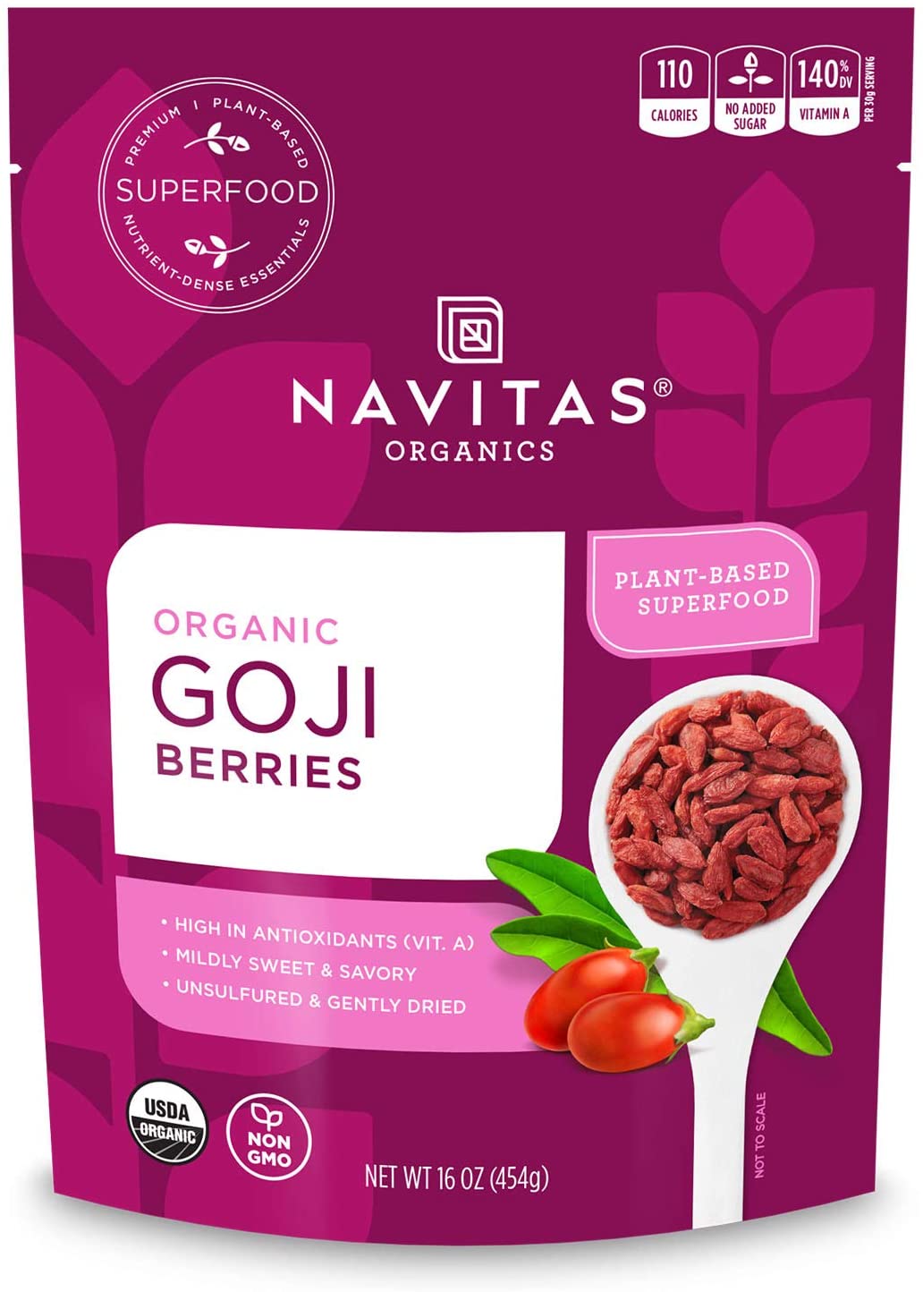 Navitas - Goji Berries 227 G Raw Org. - by Navitas |ProCare Outlet|