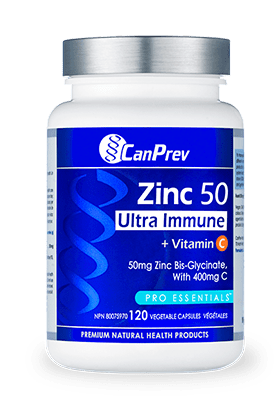 CanPrev Zinc 50 Ultra Immune + Vitamin C 120 V-Caps - Default Title - by CanPrev |ProCare Outlet|