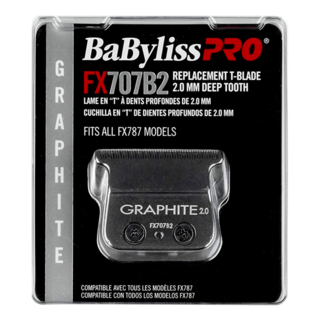 BabylissPro Replacement T-Blade 2.0 mm Deep Tooth - Graphite