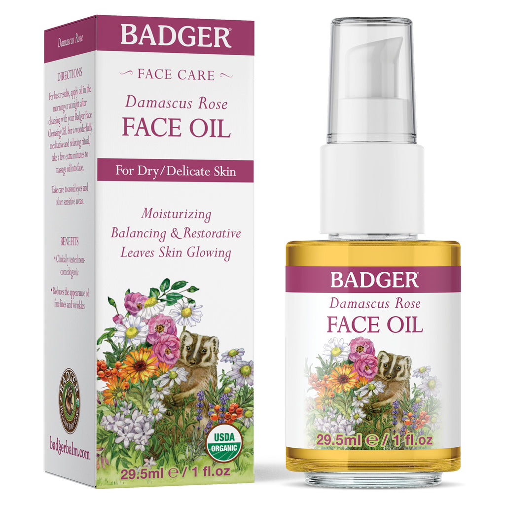 Badger - Rose Face Oil |1 oz| - ProCare Outlet by Badger