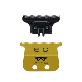 S|C Wide Gold X-Pro Fixed Trimmer Blade w/DLC Deep Tooth Cutter - ProCare Outlet by StyleCraft