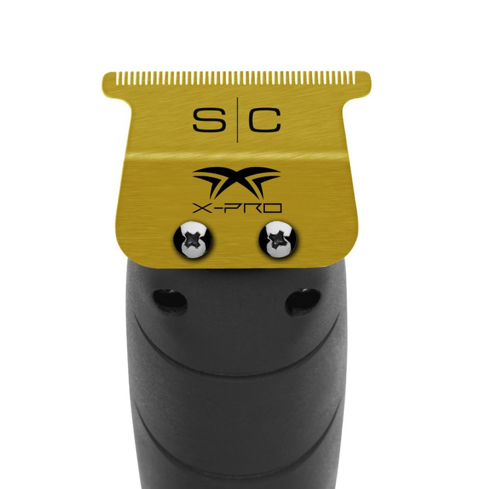 S|C Wide Gold X-Pro Fixed Trimmer Blade w/DLC Deep Tooth Cutter - ProCare Outlet by StyleCraft