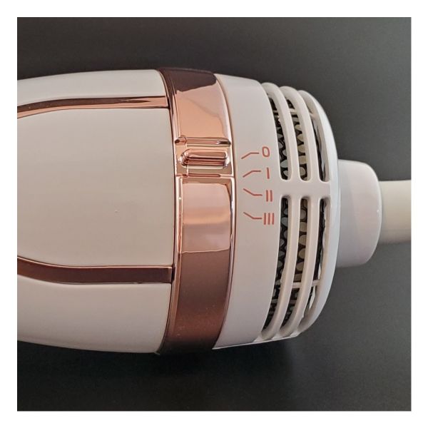 StyleCraft - Hot Body - Ionic 2 IN 1 Blowout Brush Hair Dryer White/Rose Gold - by StyleCraft |ProCare Outlet|
