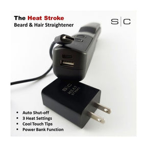 StyleCraft - Heat Stroke Wireless Beard & Styling Hot Brush Black - by StyleCraft |ProCare Outlet|