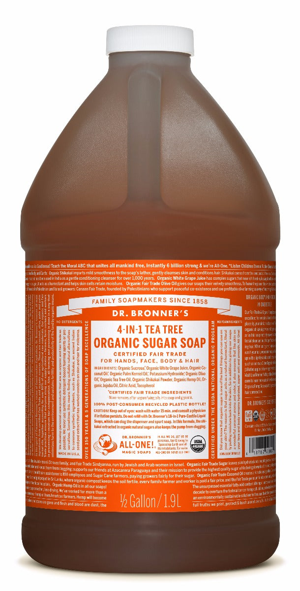 Tea Tree - Organic Sugar Soaps - ProCare Outlet by Dr Bronner's